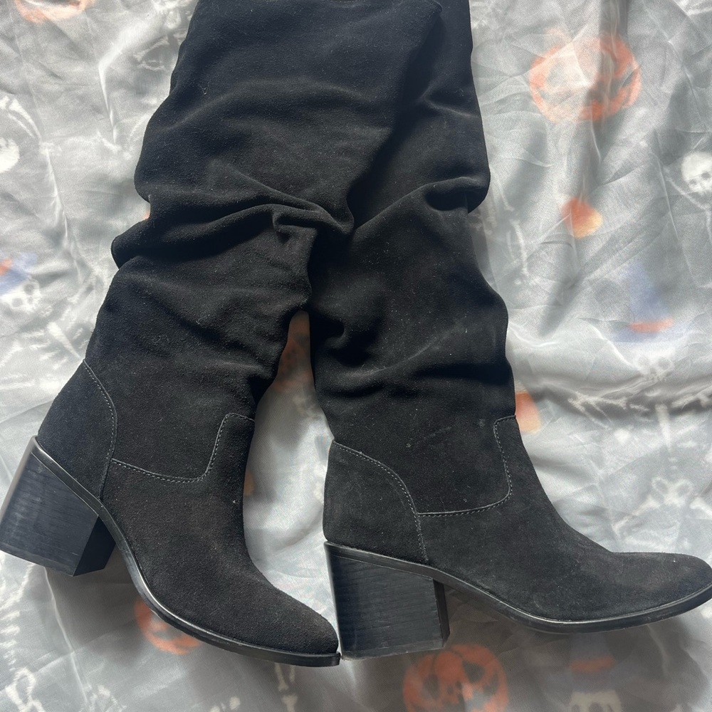 Black Suede Women's Boots